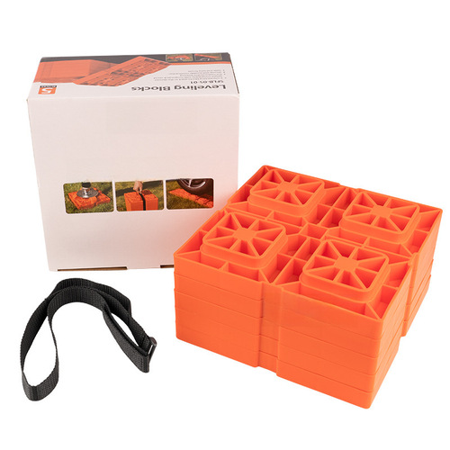 5-Piece Camco RV Leveling Blocks Camping Trailer Heavy Duty Interlocking