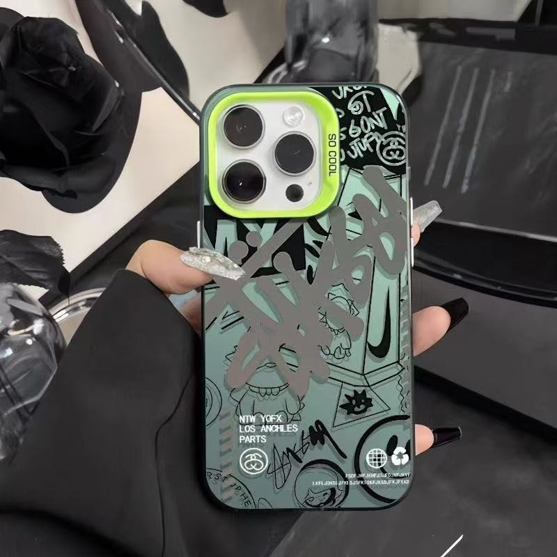 トレンドブランドスタイルのApple 17 Pro Max用スマホケース、個性的で元気なデザイン、iPhone 16/15/14/13対応、欧米風|undefined