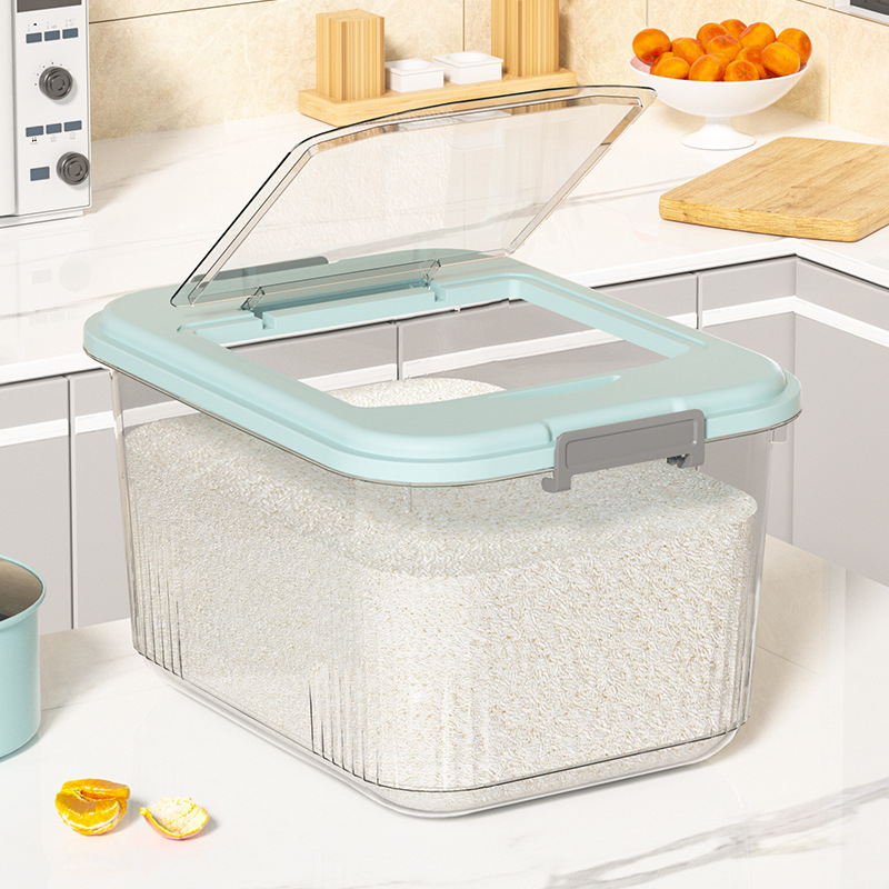 Rice bucket household kitchen insect-proof and moisture-proof sealed rice storage box rice cylinder flour bucket storage tank rice box storage box