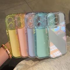 夏らしいカラフルで見た目も良い、Apple 17 Pro Max、iPhone 16、15、13、12対応のジェル素材の耐衝撃ケース（男女兼用）
