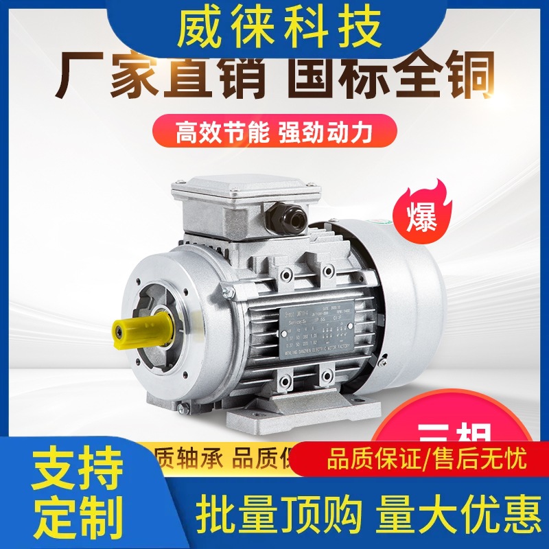 议~电机380V三相YS铝壳 1400转90120w180W250W370W750WKW马达马达