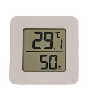 Thermometer Indoor Household Electronic Clock Wall-Mounted Digital Display Temperature and Humidity High-Precision Thermometer Smart Voice