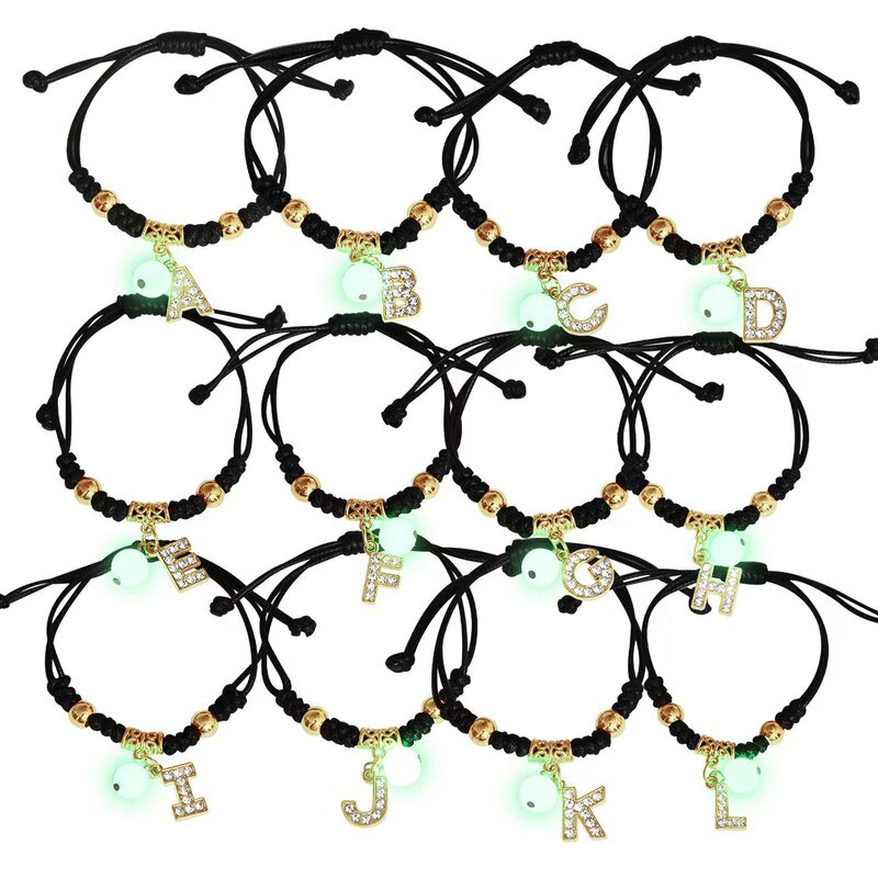Luminous bracelet Golden English letter your name student girlfriends friendship bracelet couple bracelet wholesale Luminous bracelet Golden English letter your name student girlfriends friendship bracelet couple bracelet wholesale