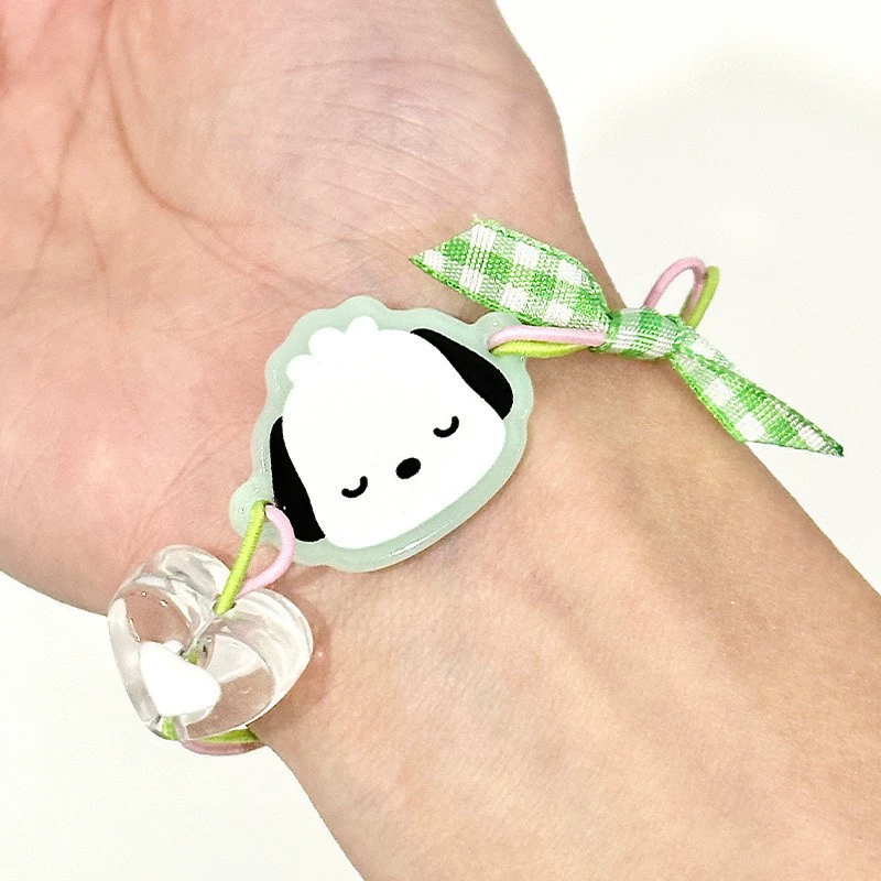Sanrio любовь волосы кружок три установки Kuro Mi Jade Gou Dog милый резиновый ремень для волос украшение веревка женская шариковая головка