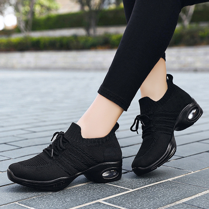 Zapatos de baile 2026, nuevo modelo de primavera, zapatos de baile moderno para adultos, malla, comercio exterior, zapatos de mujer al por mayor, zapatillas de jazz para mujer