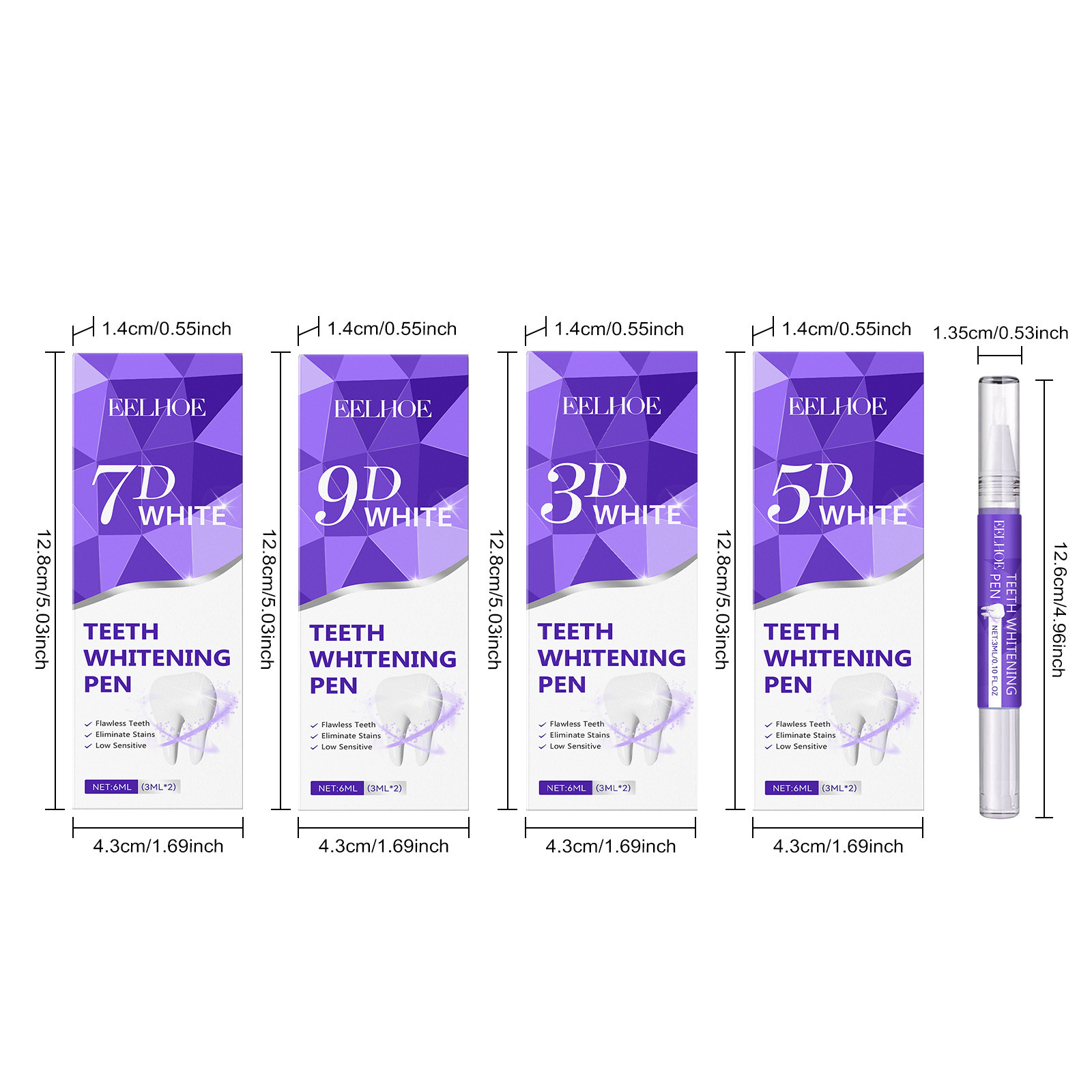 Cross-Border EELHOE Teeth Whitening Pen Teeth Stain Remover Dental Cleaning Care Oral Hygiene Fresh Breath Stain Wholesale