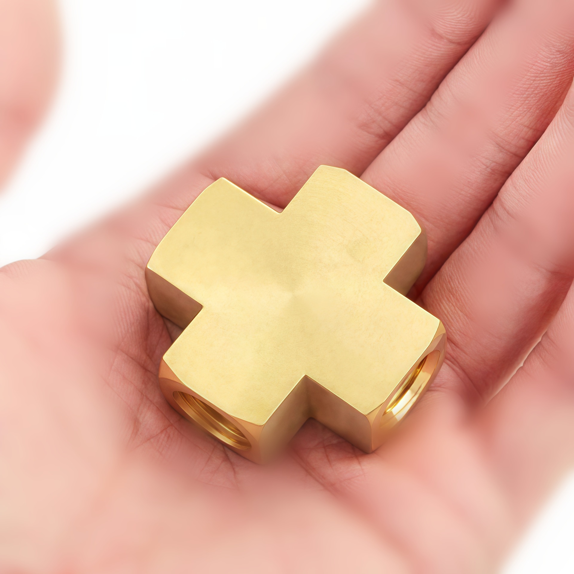 ��ʽ����1/4NPT��˿ͭ��ͨ���� ����ͭ��ͨ ˮ��ͭ��ͷ