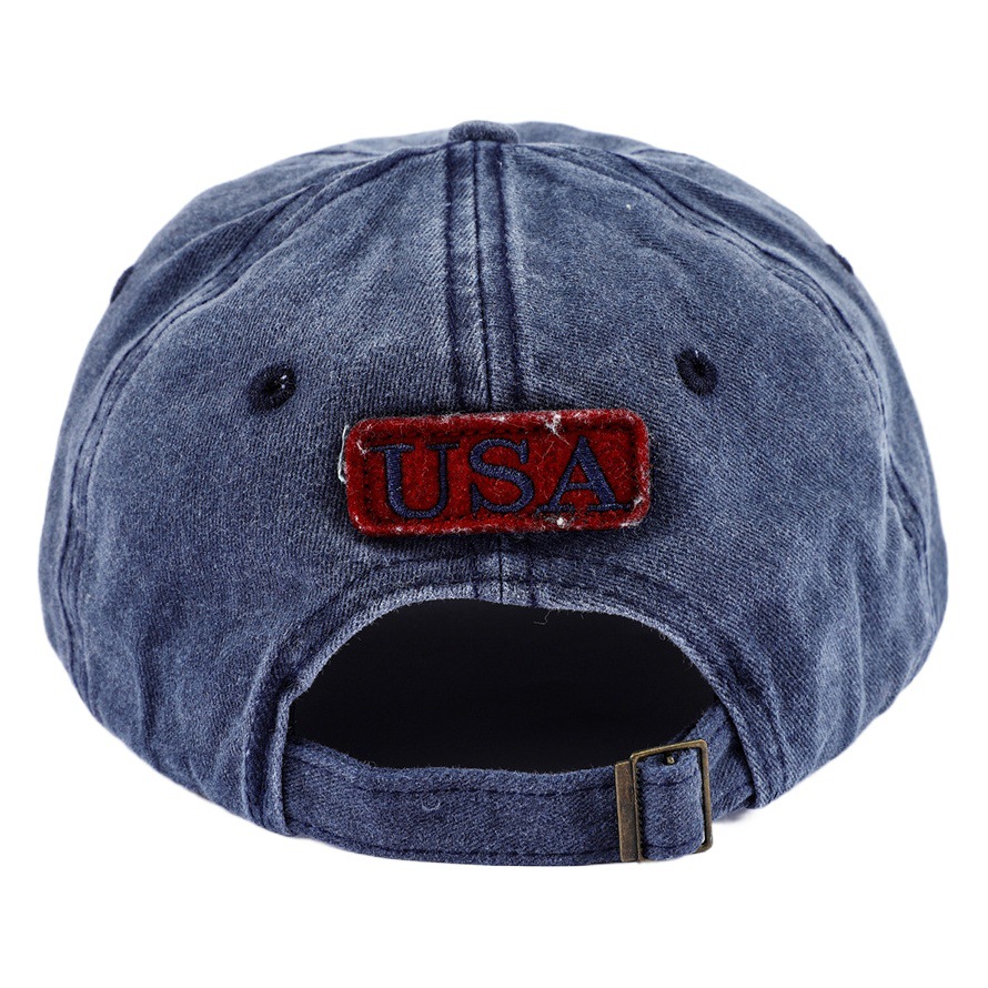 Europa y América lavada vieja gorra de béisbol americana bordada casquillo enarbolado gorra de béisbol bordada