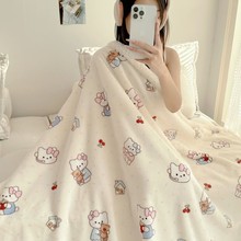 秋冬高克重牛奶绒毛毯 双层加厚羊羔绒毯子沙发毯 儿童午睡盖毯