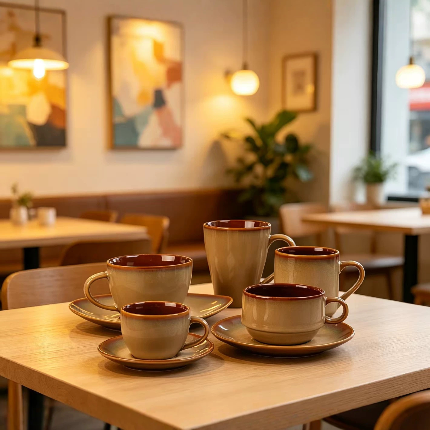 Hogar agua taza de Comercio exterior Exportación cerámica creativa taza de café y platillo Europea taza marca taza de