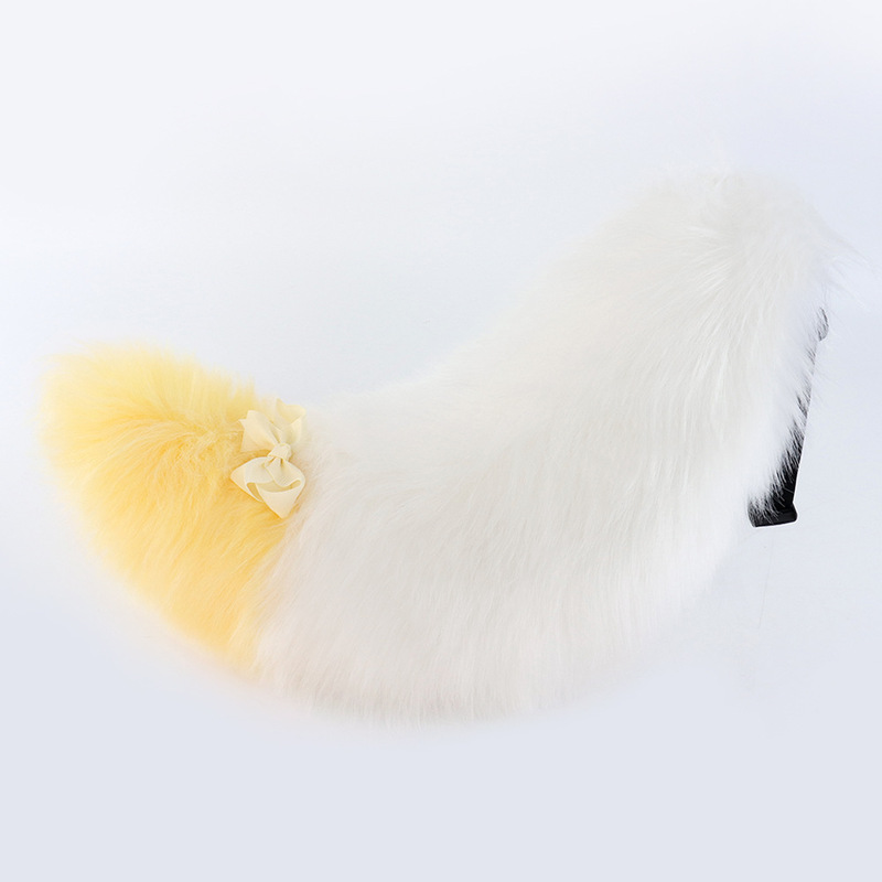 ハロウィーンの手作り獣の尾のぬいぐるみのふわふわした尾の多色のシミュレーション犬の尾Lolitaキツネの漫画の装飾|undefined