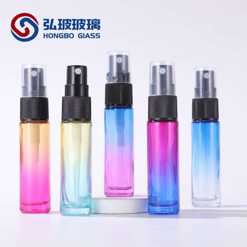 10ML滚珠喷雾瓶 香水喷雾瓶 喷雾精油瓶 透明白砂滚珠瓶走珠瓶