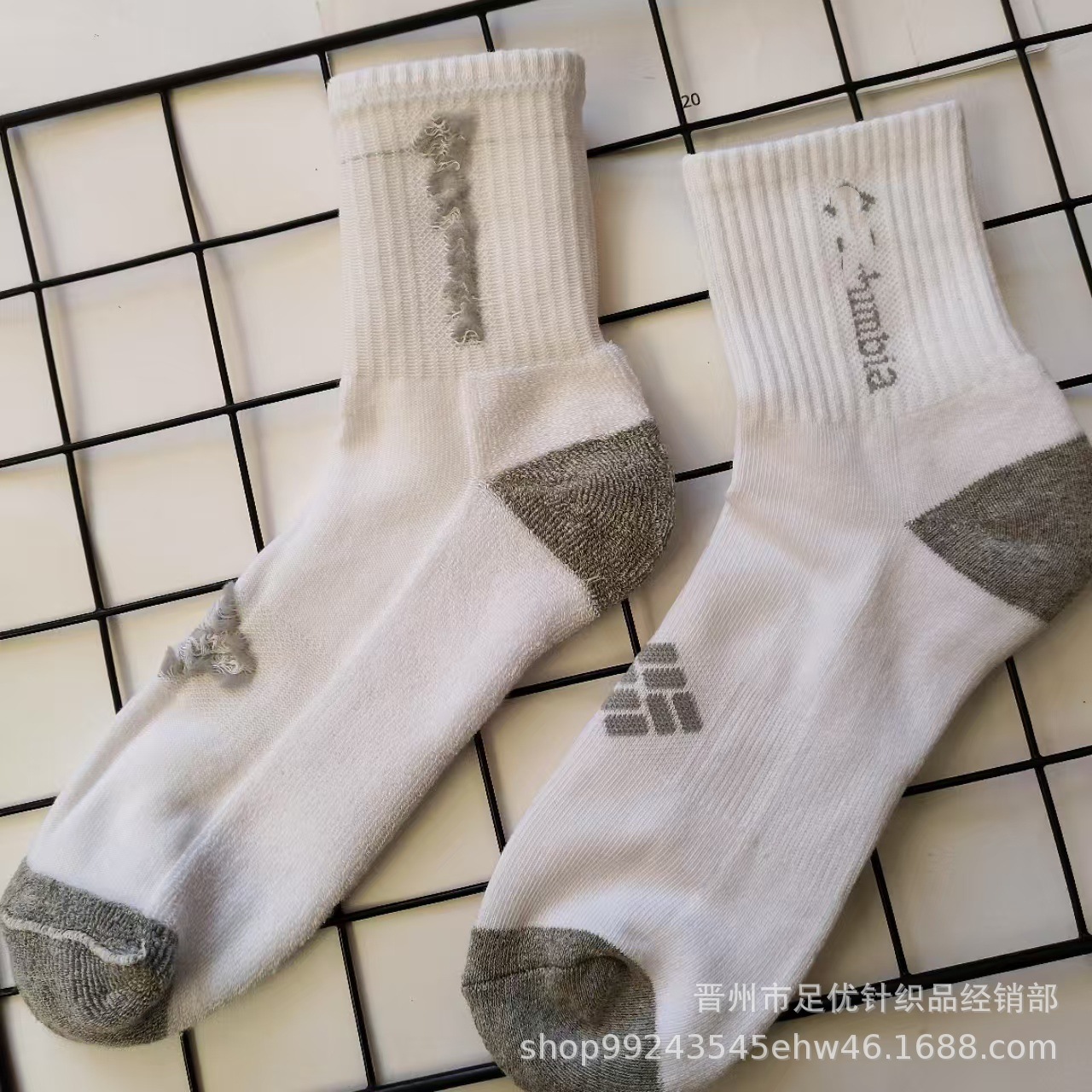 Comercio exterior hermano al aire libre hombre blanco negro gris mezcla mediano algodón calcetines de entrenamiento calcetines de algodón calcetines deportivas