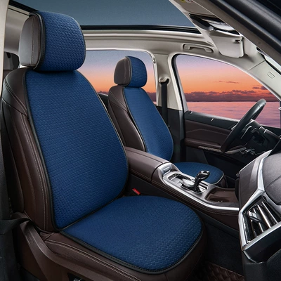 Wholesale Car Seat Cushion Winter Plush Seat Cover Universal for All Seasons Single Piece Women's Warm High-End Car Interior Seat Cushion (Wool pad) - 1-square-mat-xw-plush-style-sapphire-blue