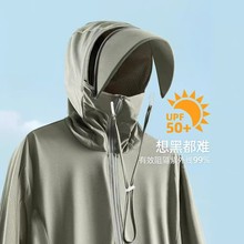 UPF50+冰丝防晒衣服女士2024新款大码原纱冷感薄夏季防紫外线外套