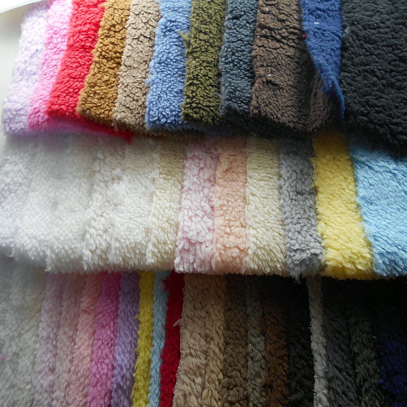 新款现货加厚单面舒棉绒 植棉绒 泡泡绒 玩具服装毛绒布家纺面料