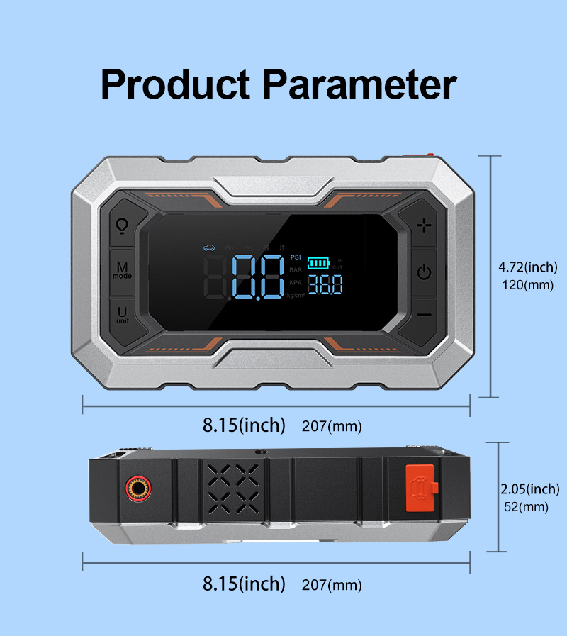 [N11] Cross-Border Car Emergency Starting Power Supply, Air Pump, Integrated Power Bank, Multifunctional Portable Battery Jump Starter