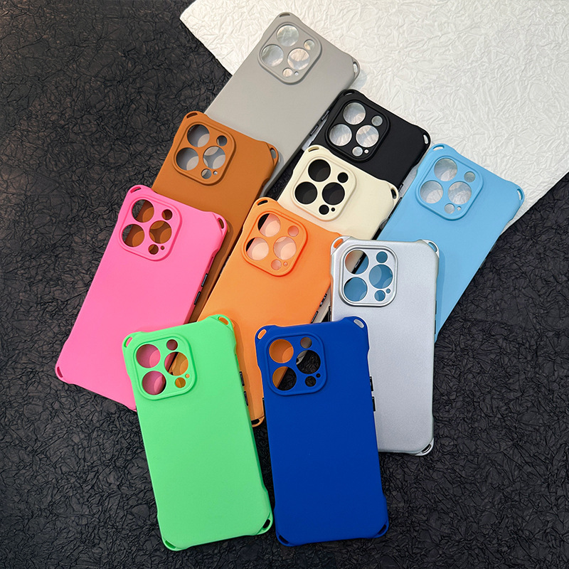 Iphone17 New Model Four-Corner Cutout Phone Case Suitable for Apple 15, Maillard 14 Pro Max, Crossbody, High-End Feel