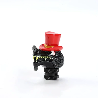 Cab and accessories – Gear Lever Universal Gear Head - 803-wolf-head-red