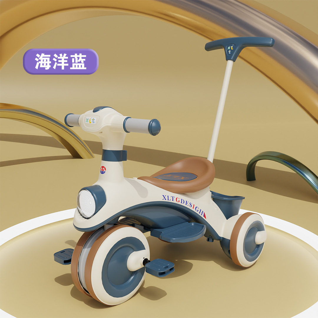 Triciclo para niños, bicicleta 1-2-3 a 6 años, bicicleta de pedales para niños, cochecito para bebés, cochecito para bebés