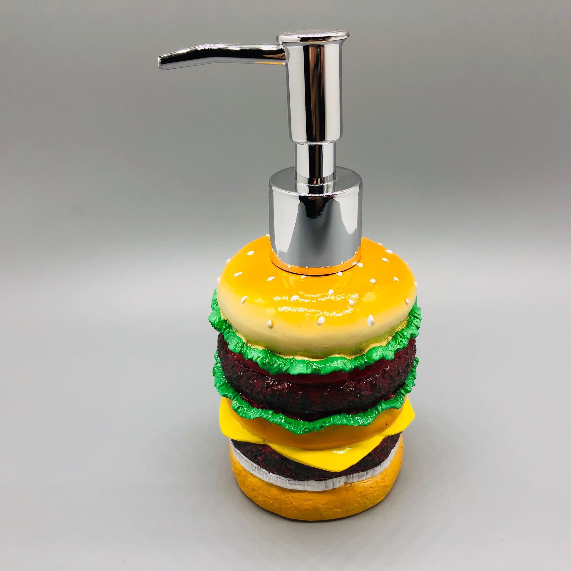 Forma de hamburguesa forma de donut botella de loción de baño de almacenamiento botella de desinfectante de manos botella de almacenamiento de contenedores