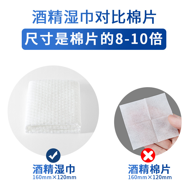 75% alcohol wipes wholesale individually packaged disposable sterilizing alcohol pads wholesale factory