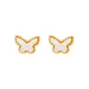 Brand golden earrings, goods, jewelry, zirconium