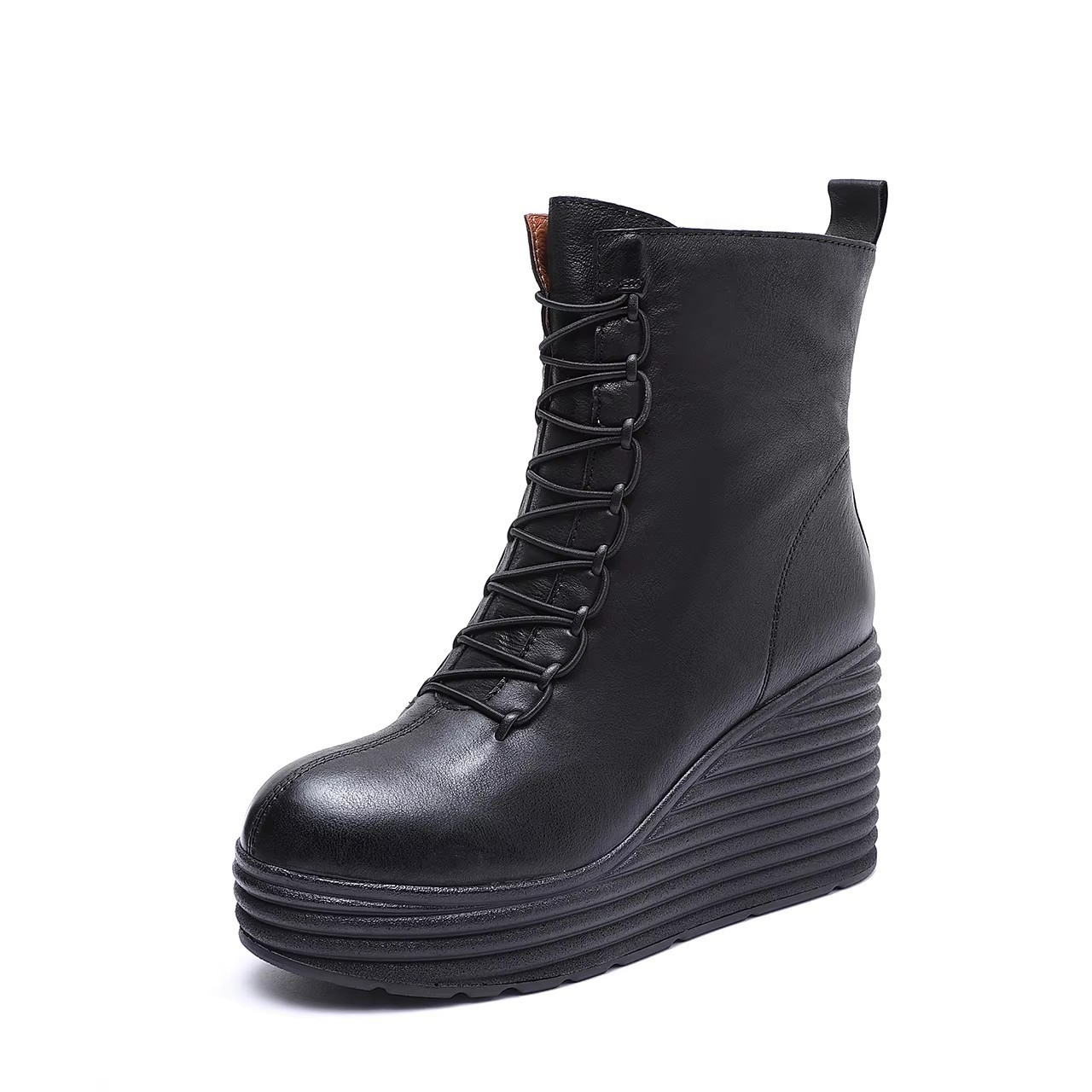 【特価クリアランス返品交換不可】39サイズ本革レディースブーツ139元秋冬レトロマーティンブーツショートブーツお買い得