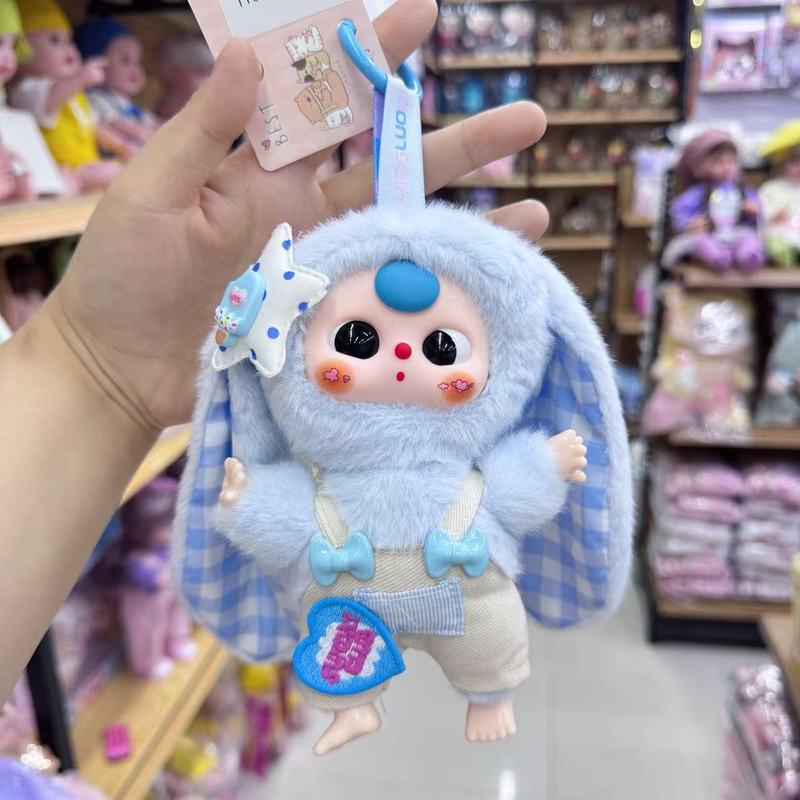 跳跳糖可爱搪胶玩偶娃娃3D眼睛毛绒挂件钥匙扣配件公仔潮玩礼物|undefined