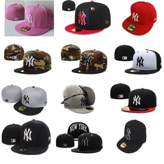ニューヨーク ヤンキース MLB ベースボールキャップ 輸出入用 フラットブリムキャップ ビューティーアライアンス 調節不可 クローズドキャップ