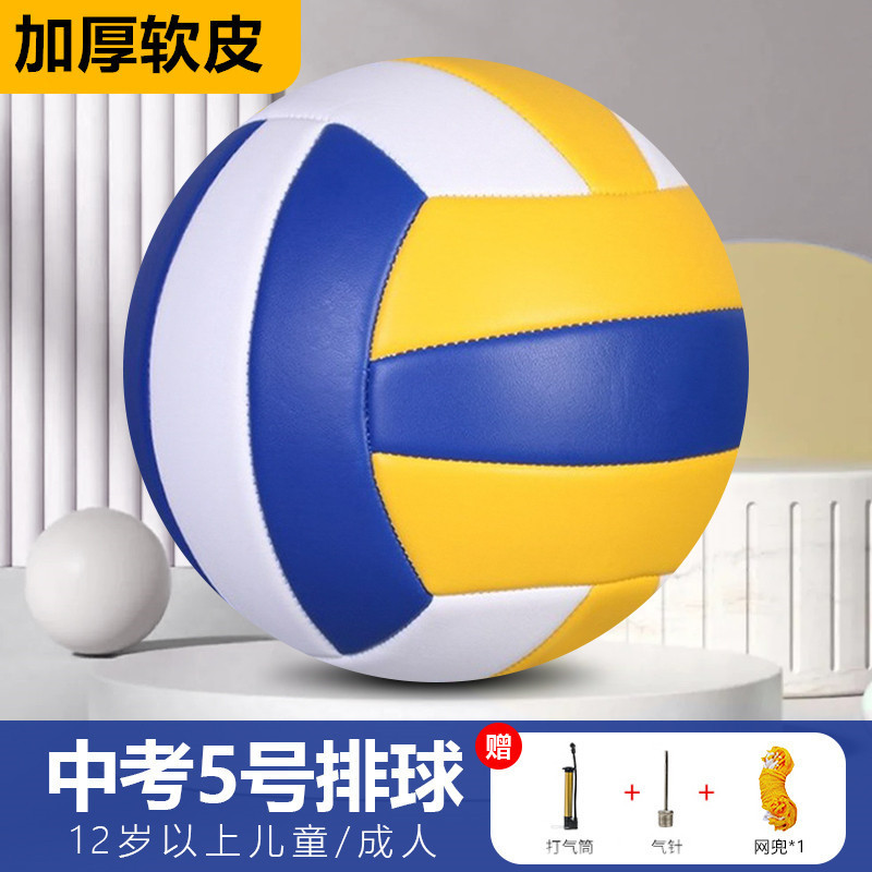 5호 고등학교 입시 노란색 파란색 흰색 [업그레이드 및 두꺼워짐] 공기 펌프 + 메쉬 백 + 공기 바늘