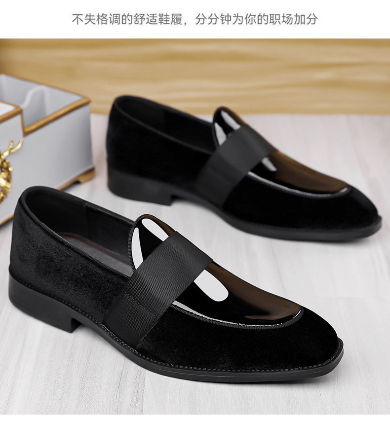 Giày da nam công sở mũi nhọn cổ thấp kiểu xỏ chân, buộc dây thanh lịch — Màu nâu, màu đen chi tiết 20