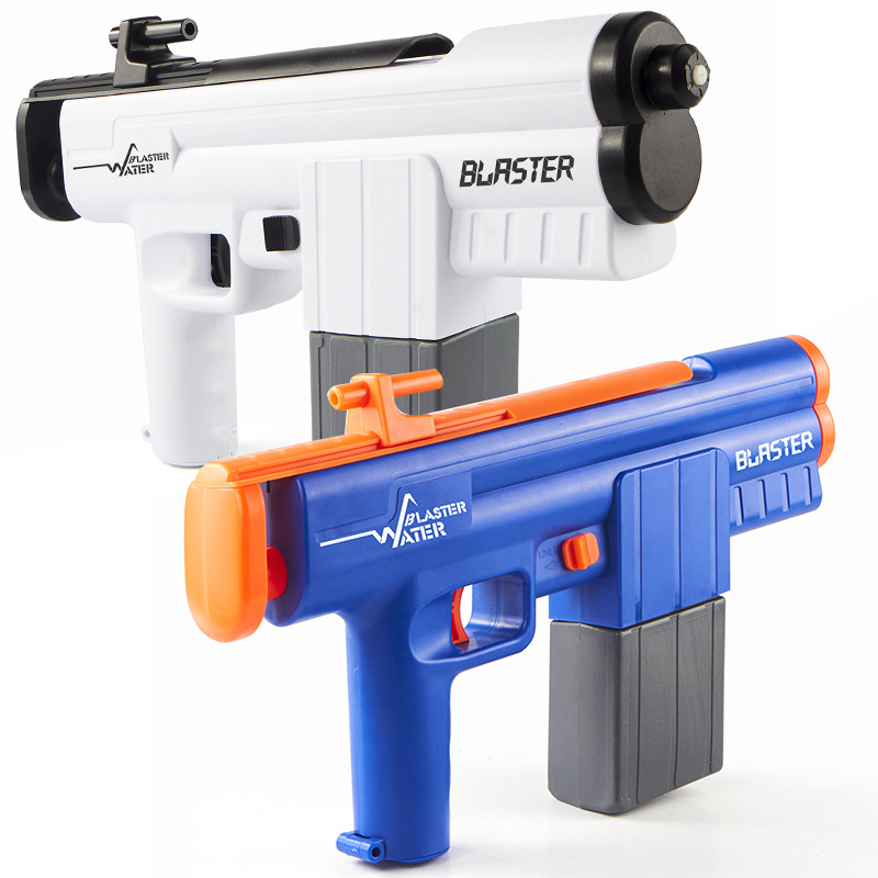 Juguete de pistola de agua eléctrico casual para niños nuevos de verano de alta presión de rango fuerte pistola de agua de largo alcance juguete de lucha de agua