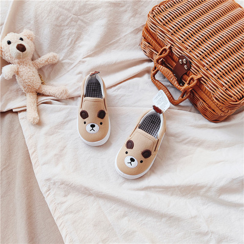 Ridan Island Kunishijia's new three-dimensional cartoon baby toddler shoes soft-soled canvas shoes one-legged shoes for boys and girls