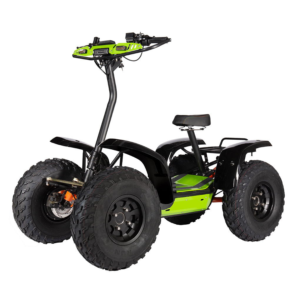 Electric off-road scooter on four wheels