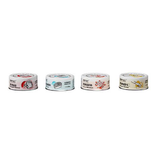 Canned cat chicken and shrimp 85g mousse can cat wet food soup hydrating milkshake white meat staple food canned cat snacks
