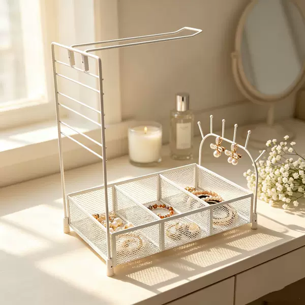 Amazon Hair Tie Storage Rack Hair Band Display Rack Girls' Home Bedroom Metal Multi-Functional Hair Accessory Storage Rack