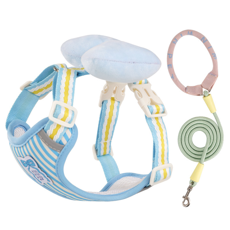 Blue - Bow chest and back+1.5m round rope
