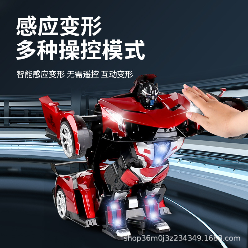 Coche teledirigido con sensor de gestos, coche teledirigido robot con control por voz, coche de carreras eléctrico de gran tamaño para niños, juguete para niños.