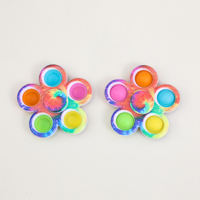 Camuflaje de cinco dedos, música de burbujas, dedos giratorios, giroscopio, presión, descompresión, juguetes transfronterizos de silicona para niños al por mayor