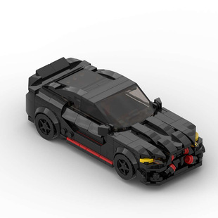 MOC building blocks compatible with Lego 112402 BMW M4 CSL speed Series 8 grid car racing model gift