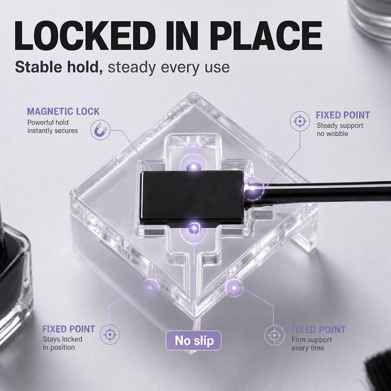 Transparent Acrylic Jewelry Storage Display Board Ins Simple Acrylic Nail Polish Magnetic Stick Holder