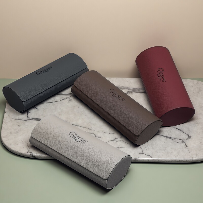 Simple and Elegant Leather Sun-Resistant Handmade Portable Travel Storage New Portable Myopia Glasses Case with High Appearance Simple and Elegant Leather Sun-Resistant Handmade Portable Travel Storage New Portable Myopia Glasses Case with High Appearance