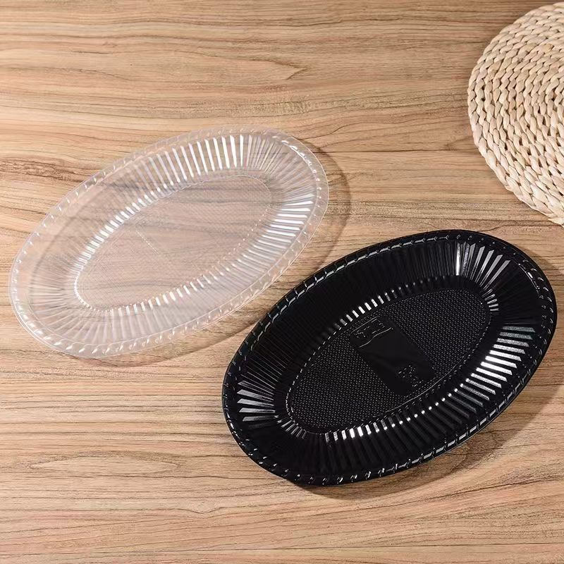 フルーツカット透明プラスチック使い捨てフルーツボックス蓋付きペストリーボックスイチゴバーベキュープレートプラスチック厚みのあるトレイ|undefined