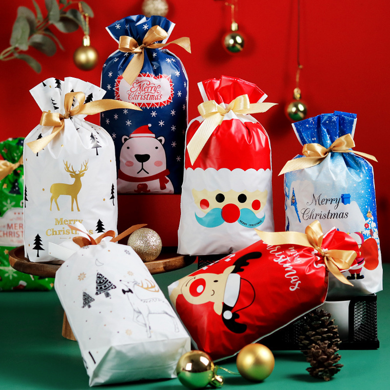 ハロウィーンキャンディー包装袋クリスマス雪花クッキー袋牛圧延糖引き紐ポケットメーカー直販|undefined