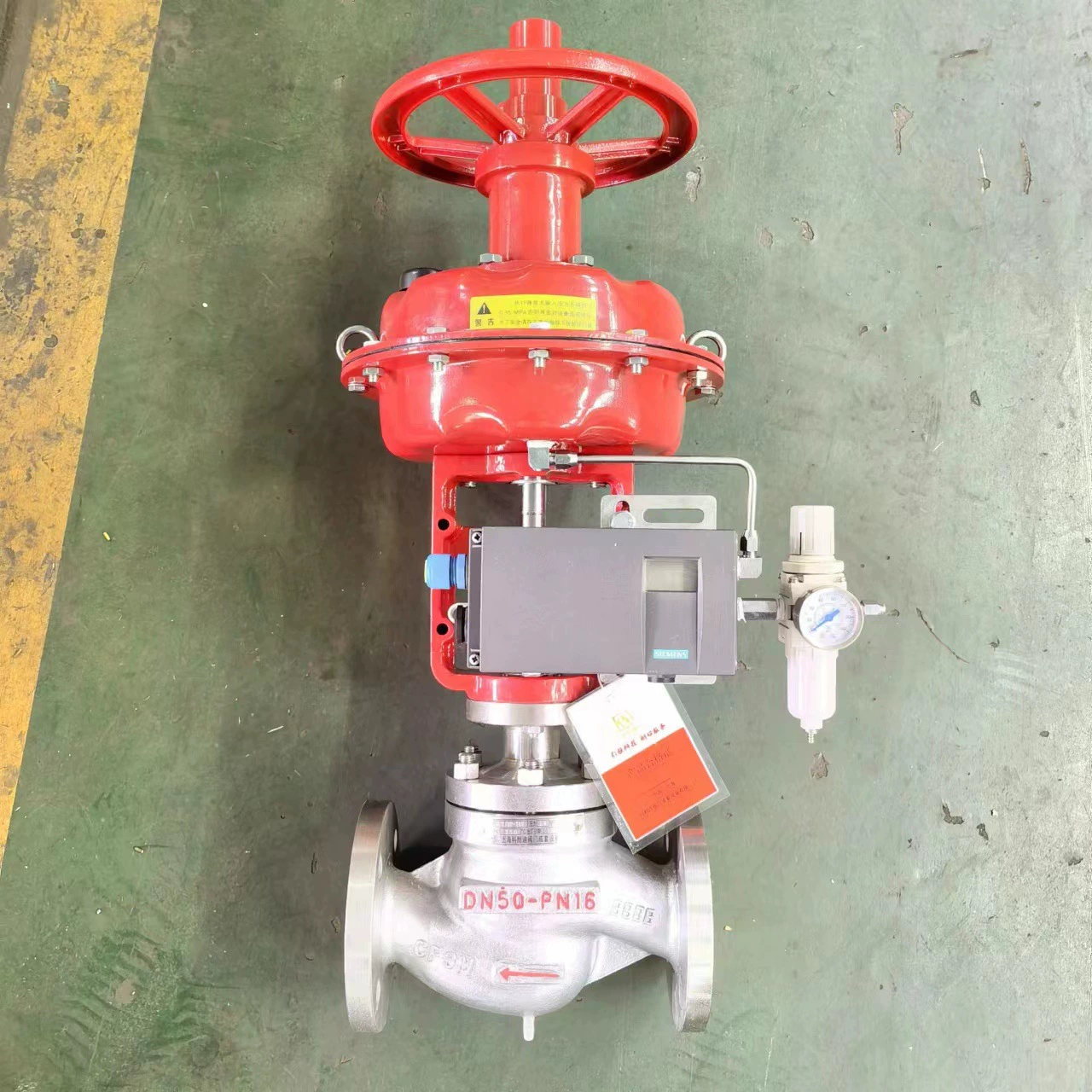 Shanghai Konidi поставляет пневматический регулирующий клапан ZJHP-16RL пневматический с ручным устройством с интеллектуальным локатором