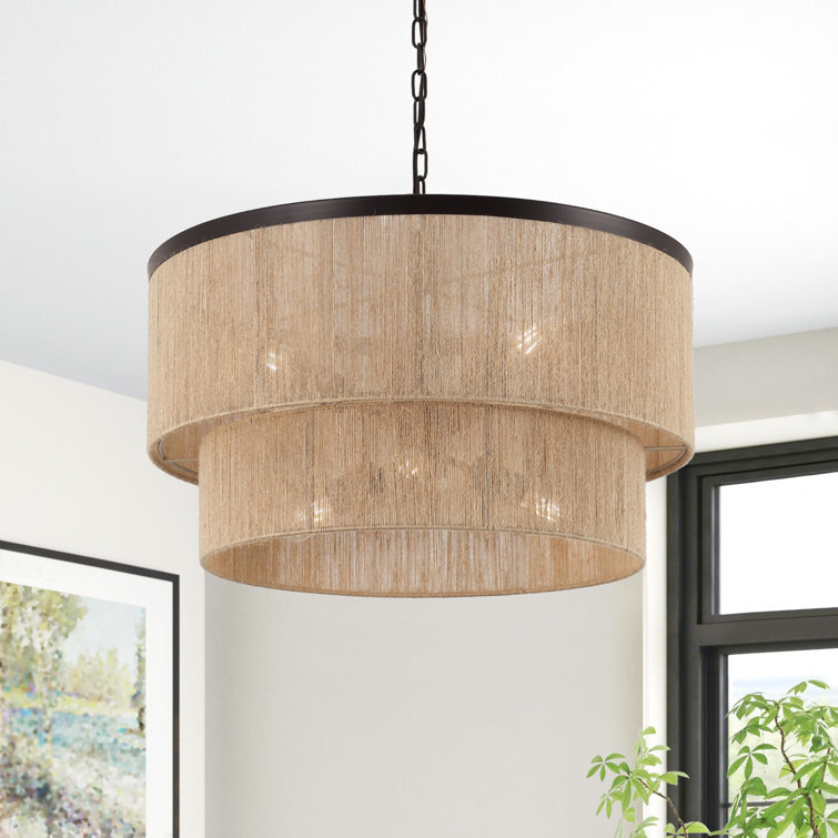 Cross-Border Exclusive Wayfair Modern Simple Chandelier Hemp Rope Woven Chandelier Suitable for Dining Room, Living Room, Bedroom Lamp Cross-Border Exclusive Wayfair Modern Simple Chandelier Hemp Rope Woven Chandelier Suitable for Dining Room, Living Room, Bedroom Lamp