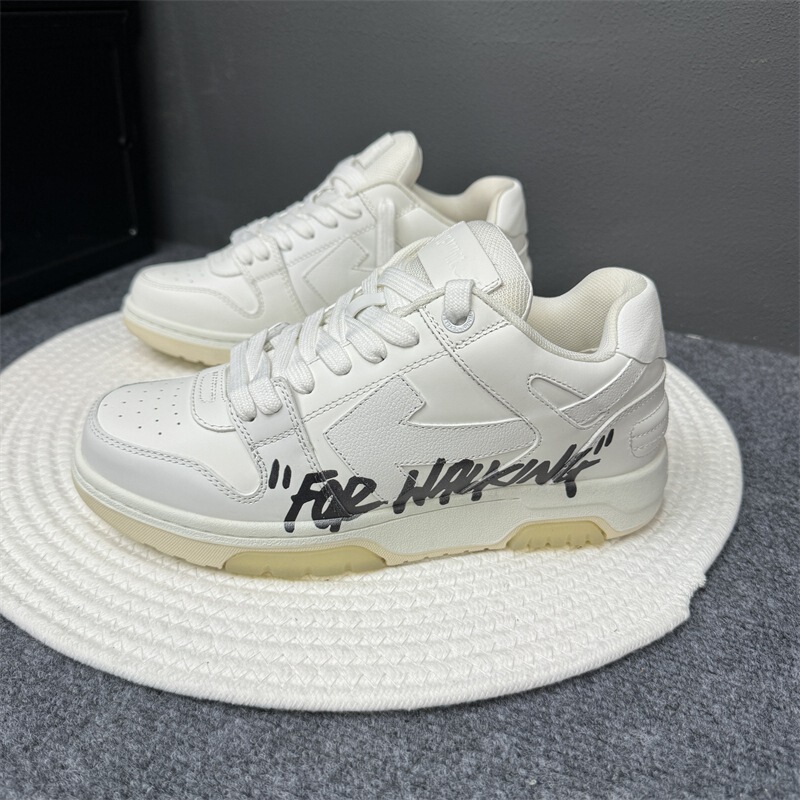 European Station High Version Off Trendy Brand White Shoes Men's Summer Genuine Leather Breathable Colorblock Casual Board Shoes Women's Thick Sole European Station High Version Off Trendy Brand White Shoes Men's Summer Genuine Leather Breathable Colorblock Casual Board Shoes Women's Thick Sole