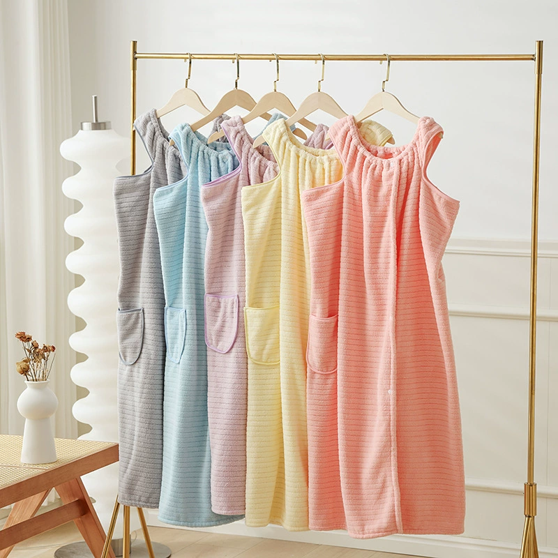 Толстая юбка для ванной оптом можно носить банное полотенце Женский взрослый подтяжка для ванной юбка Коралловый бархат мягкая впитывающая домашняя юбка для ванной