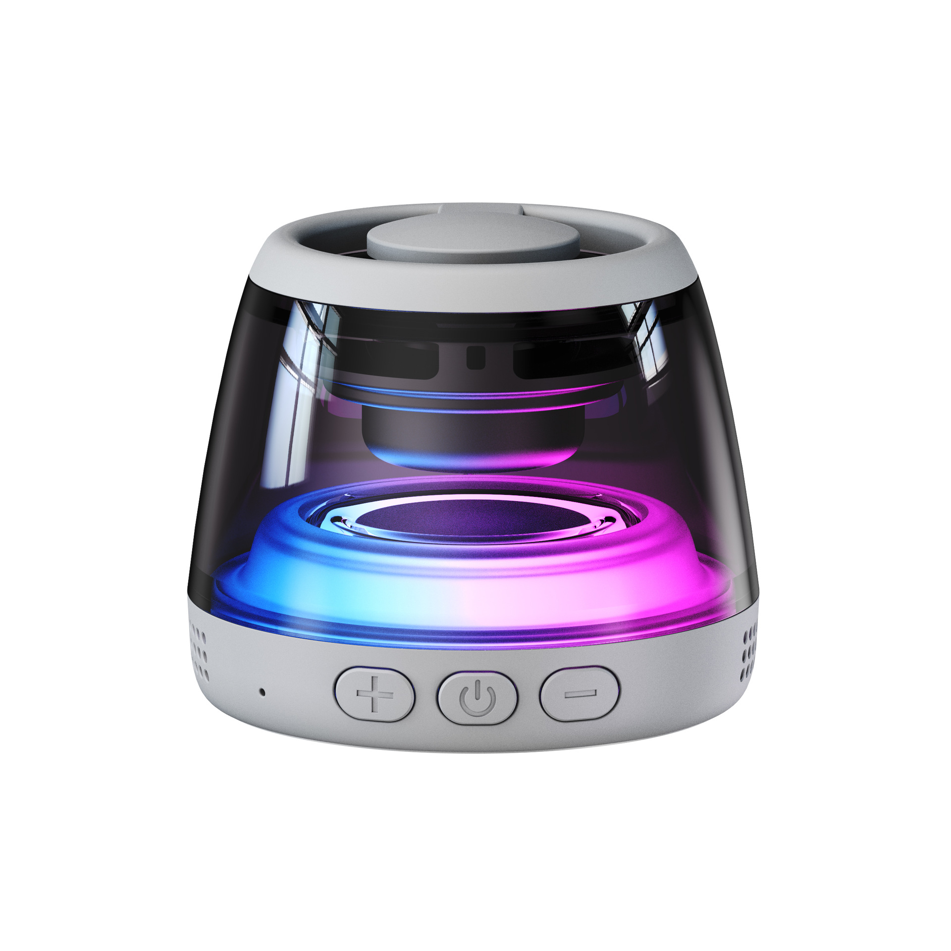 Altavoz Bluetooth magnético M2 transfronterizo Tarjeta inalámbrica Altavoz de luz ambiental Mini RBG Subwoofer Liuli Sonido Bluetooth